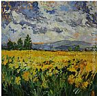 Bobbie Burgers Yellow Field painting